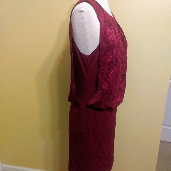 Bisou 🍷 lace stretch sleeveless dress sz 8 *2 - Picture 5 of 7
